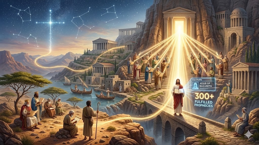 Visualization of the Bible's interconnected structure and internal hyperlinks